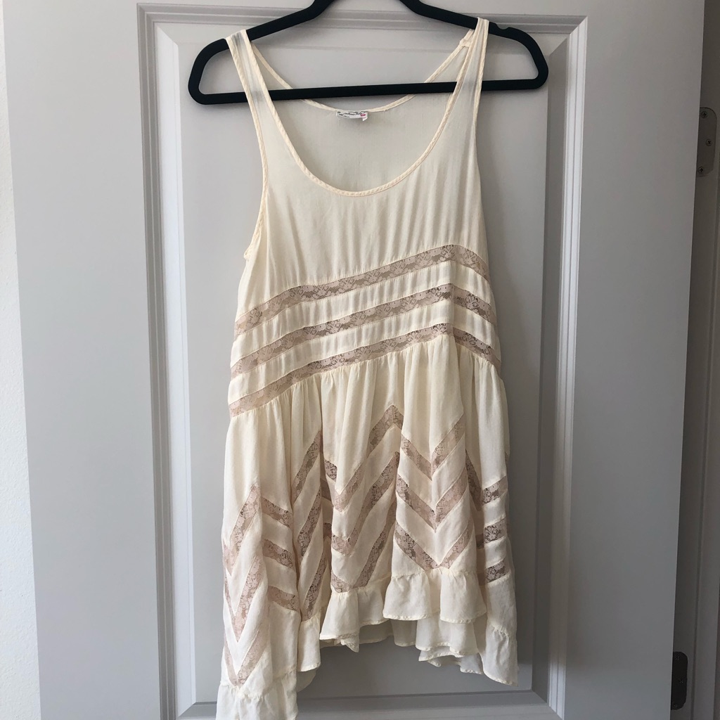 Free People Voile And Lace Trapeze Slip Dress